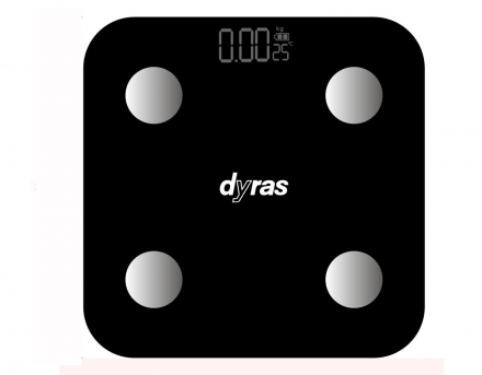 Dyras BTPS-2401B Bluetooth személymérleg, fekete